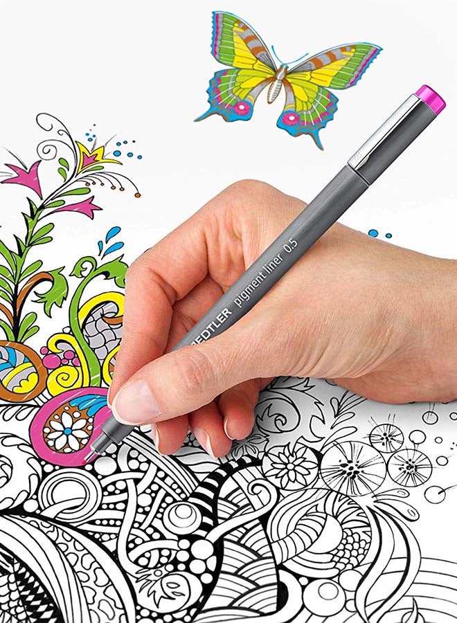 STAEDTLER - 12-Piece Pigment Liner Set Multicolour - Image 1