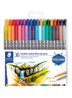 STAEDTLER 36-Piece Double-End Fibre-Tip Pens Set Multicolour  - Image 1