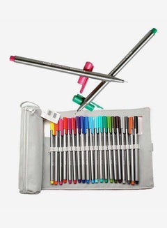 STAEDTLER 20-Piece Fineliner Pen With Pencil Case Set Multicolour  - Image 4