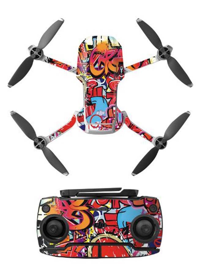 Generic - Waterproof Mini Drone And Remote Decoration Sticker Set Multicolour - Image 1