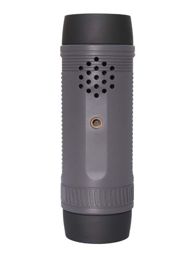 Zealot - Portable Waterproof Bluetooth Speaker With Microphone Black/Grey - Image 1