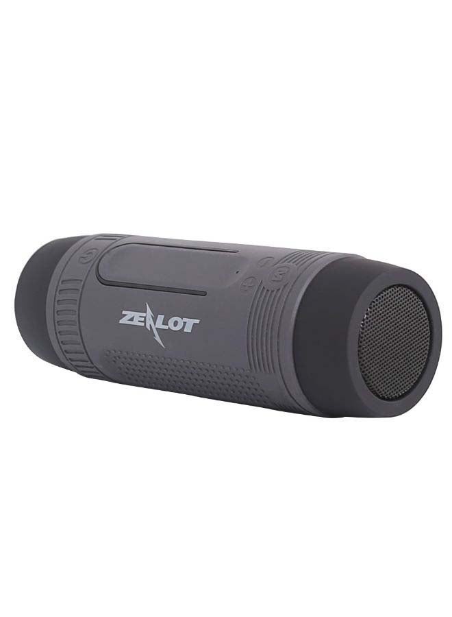 Portable Waterproof Bluetooth Speaker With Microphone Black/Grey - v1580143995/N33906000A_1