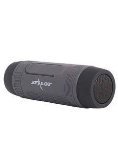 Zealot Portable Waterproof Bluetooth Speaker With Microphone Black/Grey  - Image 1