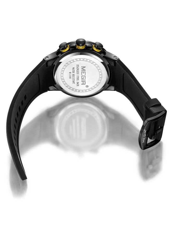 ميجر ساعة يد رقمية وبعقارب بسوار معدني بتصميم عسكري طراز J4296B unisex - Image 2