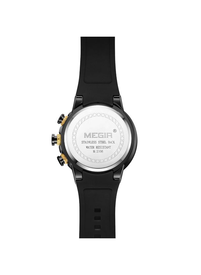 ميجر ساعة يد رقمية وبعقارب بسوار معدني بتصميم عسكري طراز J4296B unisex - Image 3