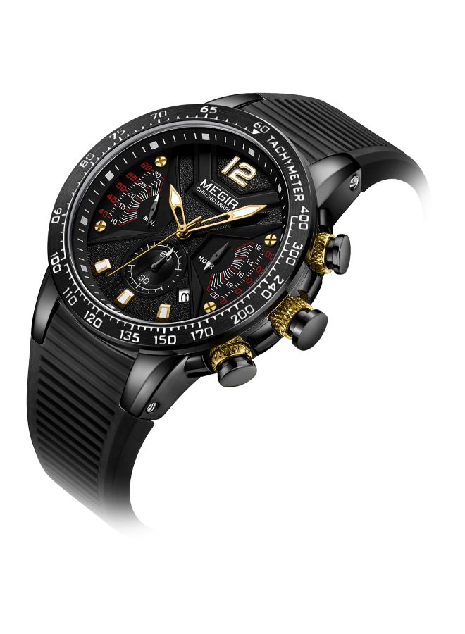 ميجر ساعة يد رقمية وبعقارب بسوار معدني بتصميم عسكري طراز J4296B unisex - Image 4