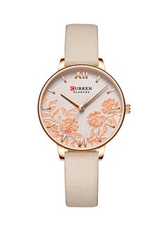 Women's Leather Analog Wrist Watch J4272BE