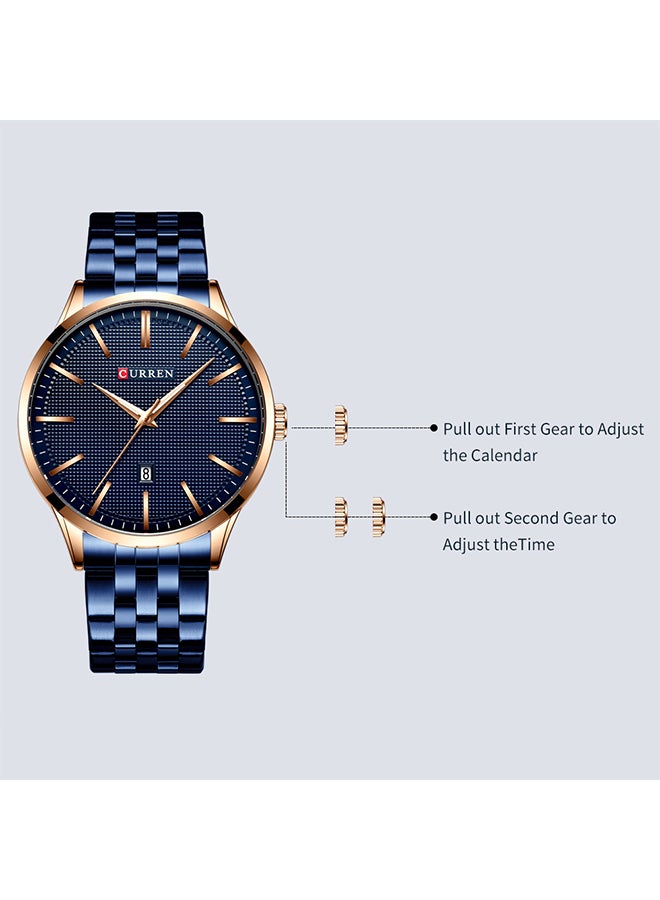 CURREN - Luminous Alloy Analog Wrist Watch J4265BL - Image 1
