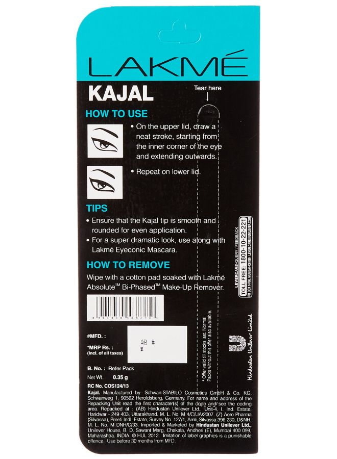 LAKME Eyeconic Kajal Black - Image 2