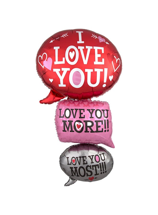 أناجرام Love Bubbles Giant Foil Balloon 71X134Centimeter For Valentine'S Day 71x134centimeter Decorations Party Supplies 71x134cm