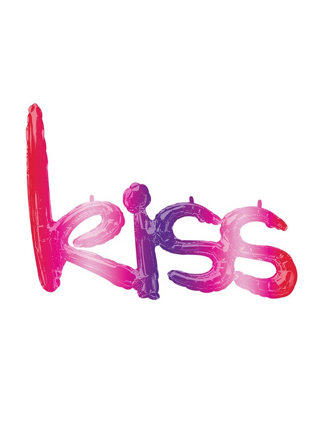 أناجرام Ombre Script Phrase Foil Balloon 68X50Centimeter For Valentine'S Day 68x50centimeter Decorations Party Supplies 68x50cm