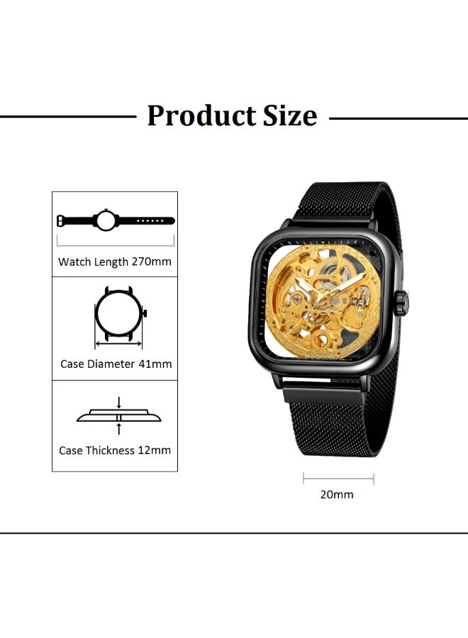 FORSINING Men's Stainless Steel Analog Wrist Watch J4168BS - Image 4