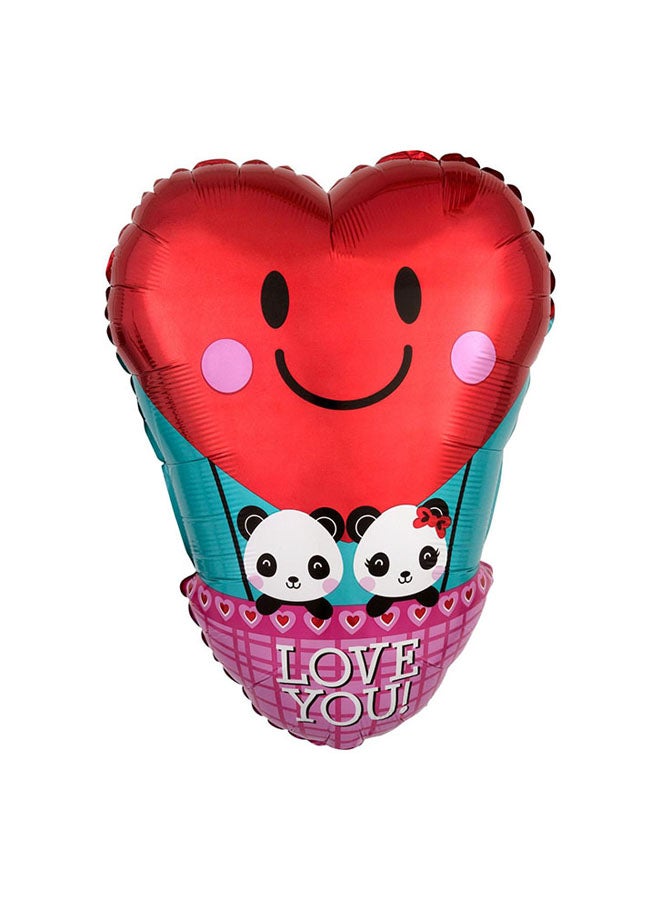 أناجرام Panda Love Junior Balloon 33X43Centimeter For Valentine'S Day 33x43centimeter Decorations Party Supplies 33x43cm