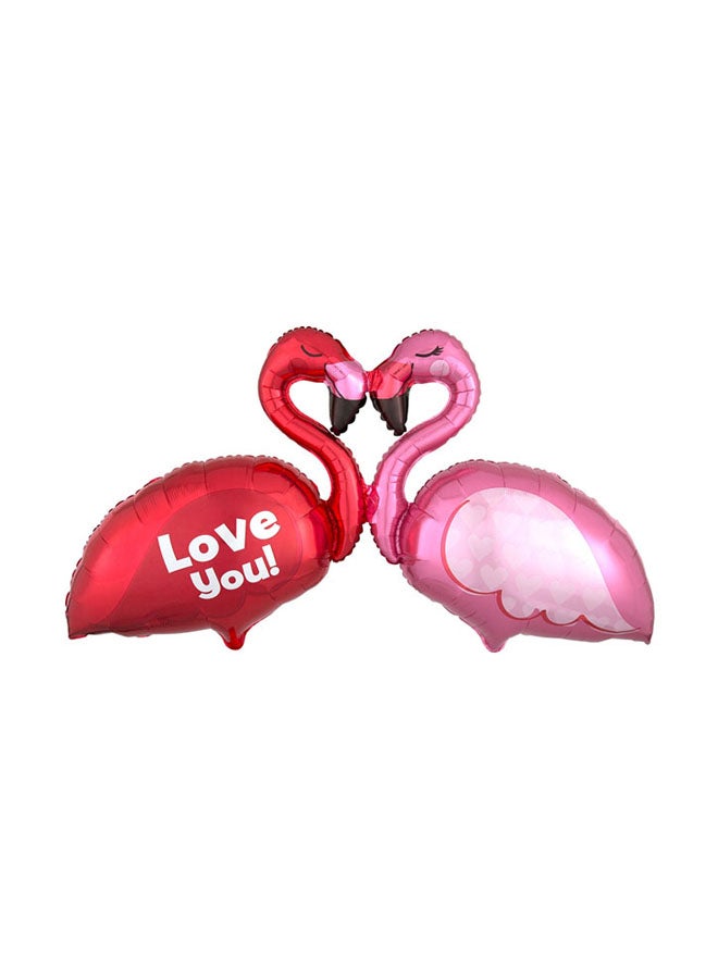 أناجرام Flamingos Specialty Giant Foil Balloon 116X63Centimeter 116x63centimeter Decorations Party Supplies 116x63cm