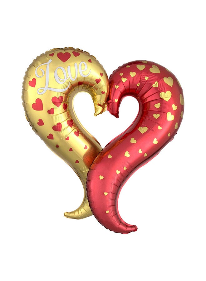 أناجرام Curvy Heart Super Shape Foil Balloon 73X76Centimeter For Valentine'S Day 73x76centimeter Decorations Party Supplies 73x76cm