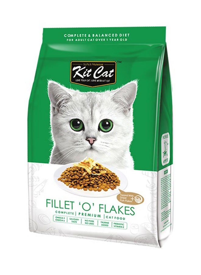 كيت كات طعام جاف للقطط من رقائق سمك الفيليه متعدد الألوان 1.2كيلوجرام - Image 1