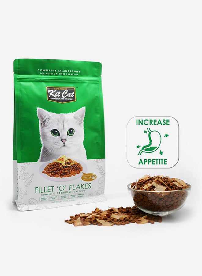 كيت كات طعام جاف للقطط من رقائق سمك الفيليه متعدد الألوان 1.2كيلوجرام - Image 2