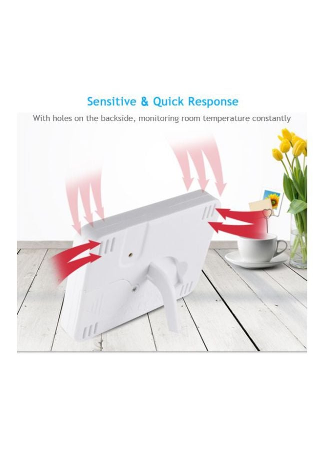 Digital Indoor Thermometer And Hygrometer With Clock - Image 2