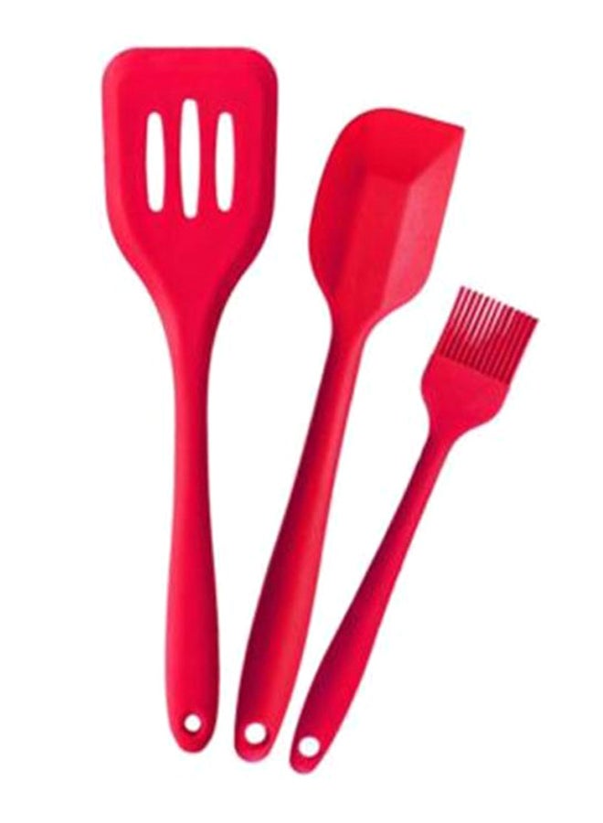 5-Piece Heat-Resistant Spatula Utensil Set Red - Image 2