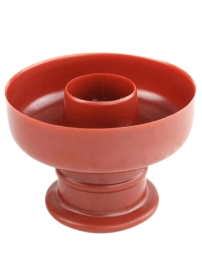 قالب لخبز الدونات بفتحة في المركز بني