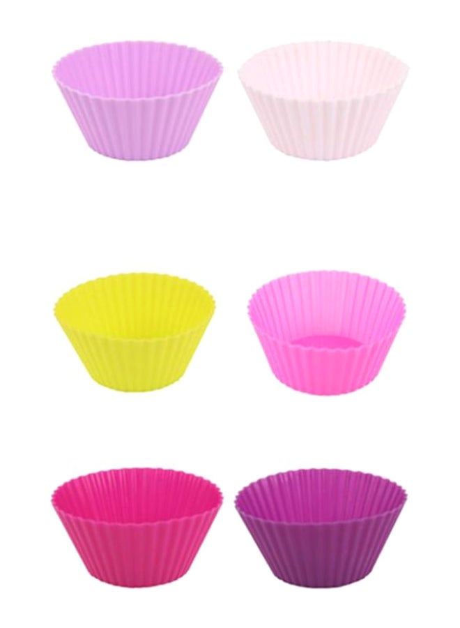 12-Piece Liners Reusable Cupcake Set Multicolour - Image 2