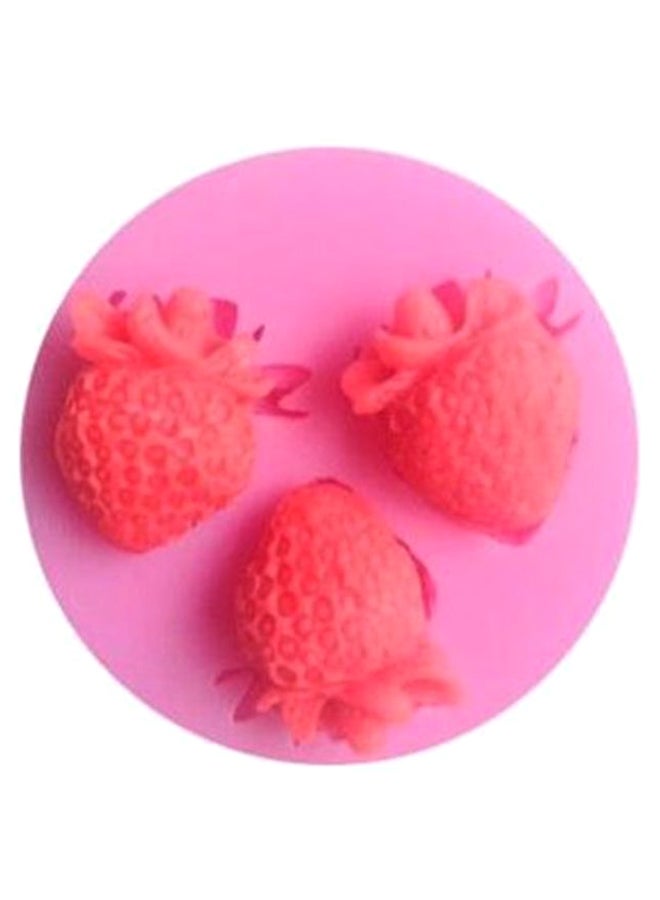 Strawberry Shape Cake Decorating Mould Pink 5.2 x 5.2 x 1cm - Image 2