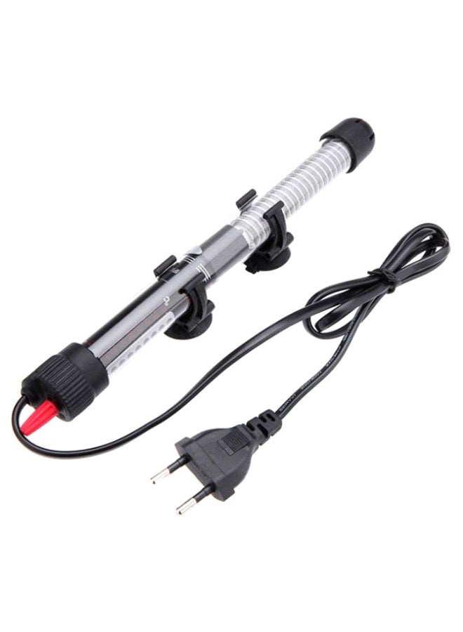 سخان حوض أسماك قابل للغمر أسود/شفاف/أحمر