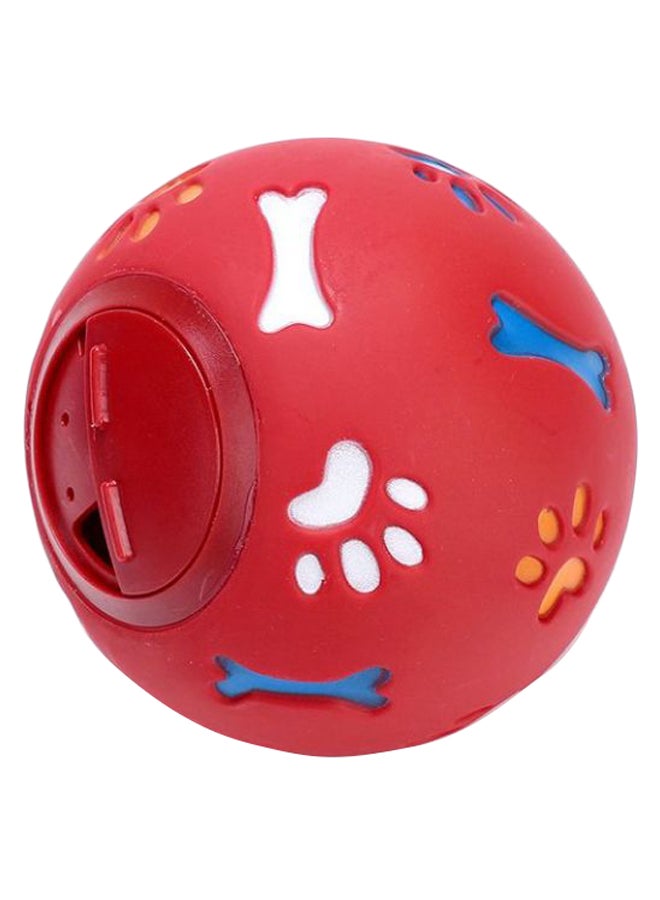 Interactive Food Leaking Feeding Ball Toy Red
