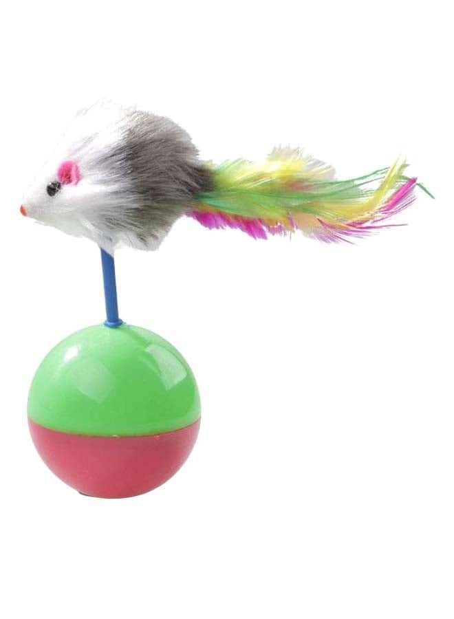 لعبة بتصميم كرة لتدريب الحيوانات الأليفة متعدد الألوان 112 x 5.5سم