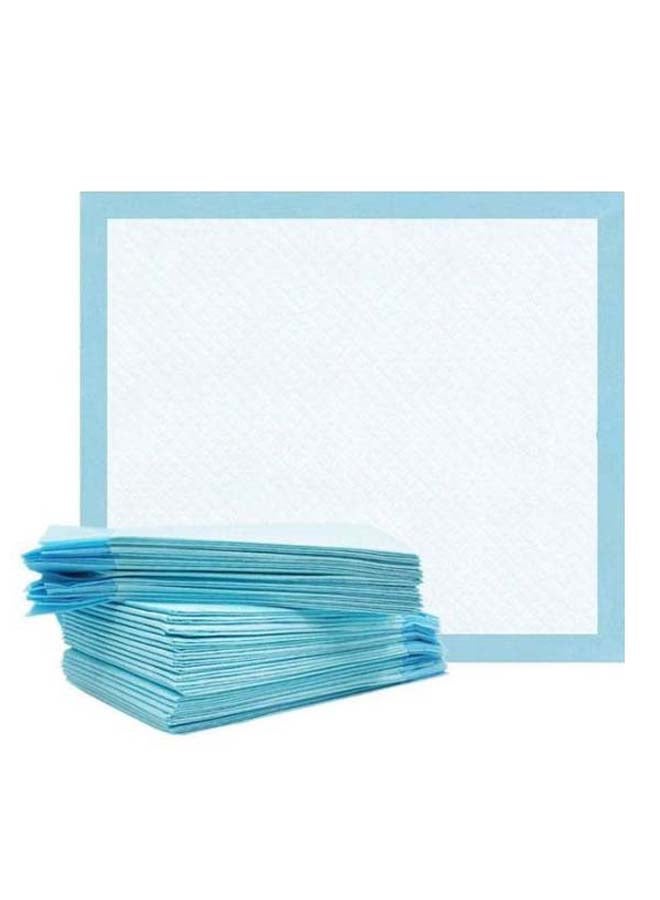 طقم وسائد نونية للاستعمال لمرة واحدة للحيوانات الأليفة مكون من 50 قطعة أبيض/أزرق 45 x 60سم