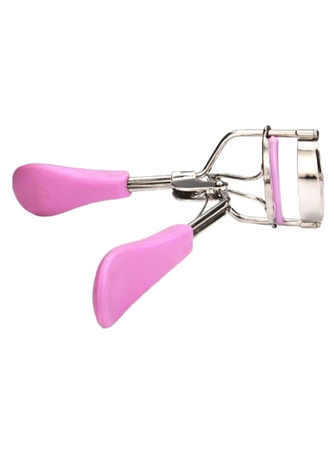 Portable Eye Curling Clip Eyelash Curler Silver/Pink - Image 2