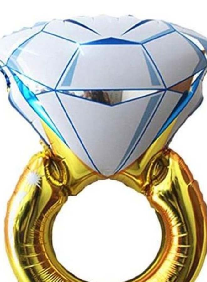 Diamond Ring Design Anniversary Party Foil Balloon - Image 2