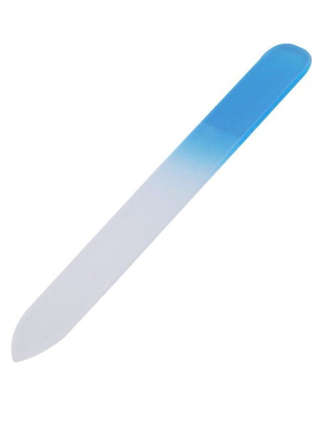 Crystal Glass Nail File Blue/White - Image 1
