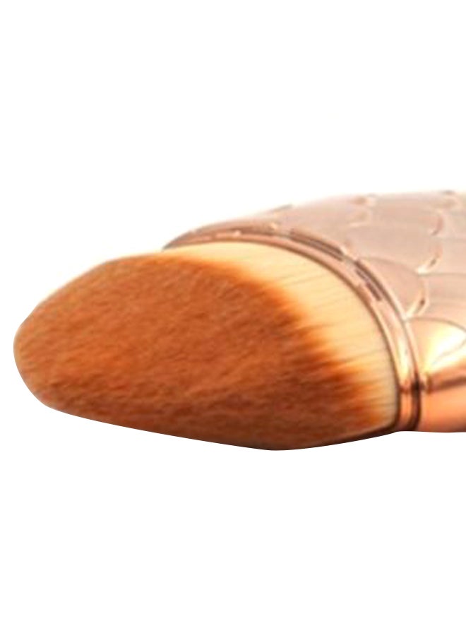 Generic Mermaid Fish Scale Makeup Brush Gold/Beige/Brown  - Image 2