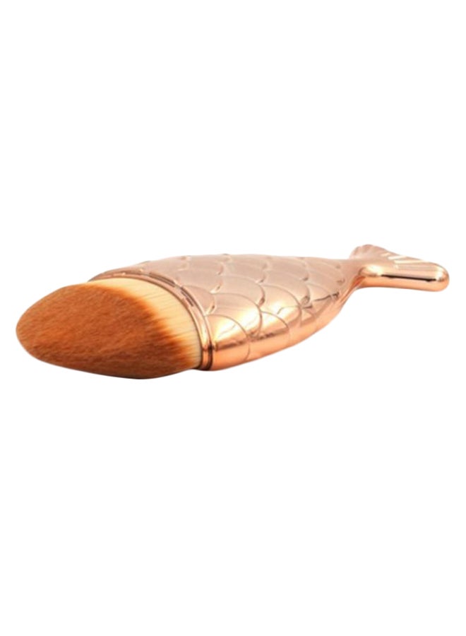 Generic Mermaid Fish Scale Makeup Brush Gold/Beige/Brown  - Image 1