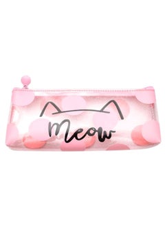 Transparent Pencil Case Pink/Clear