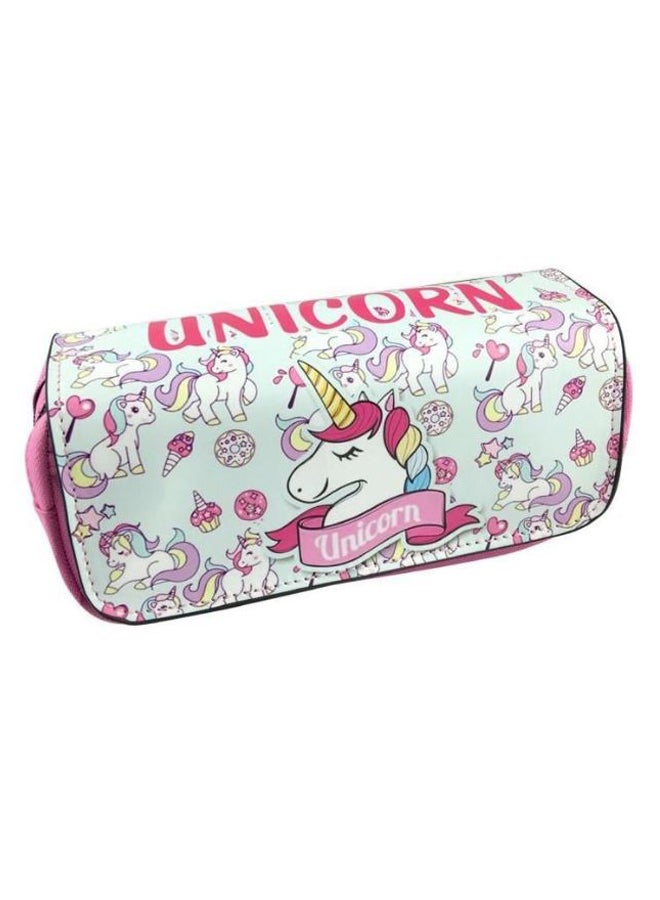 3D Unicorn Printed Pencil Case Multicolour  - Image 1