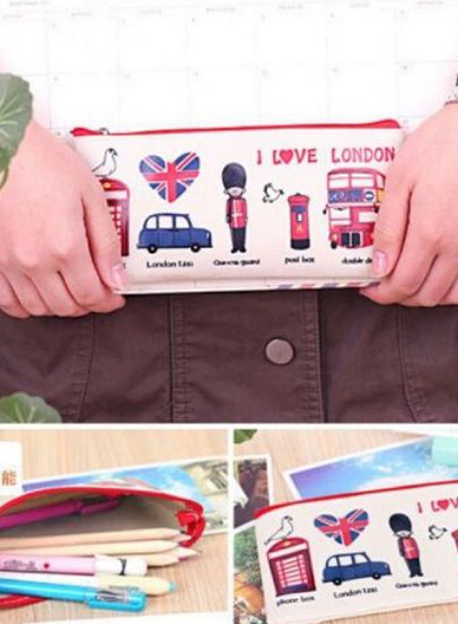 I Love London Printed Pencil Case Multicolour - Image 2