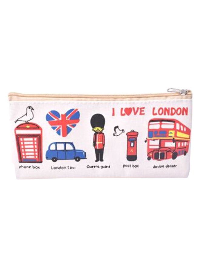 I Love London Printed Pencil Case Multicolour - Image 1