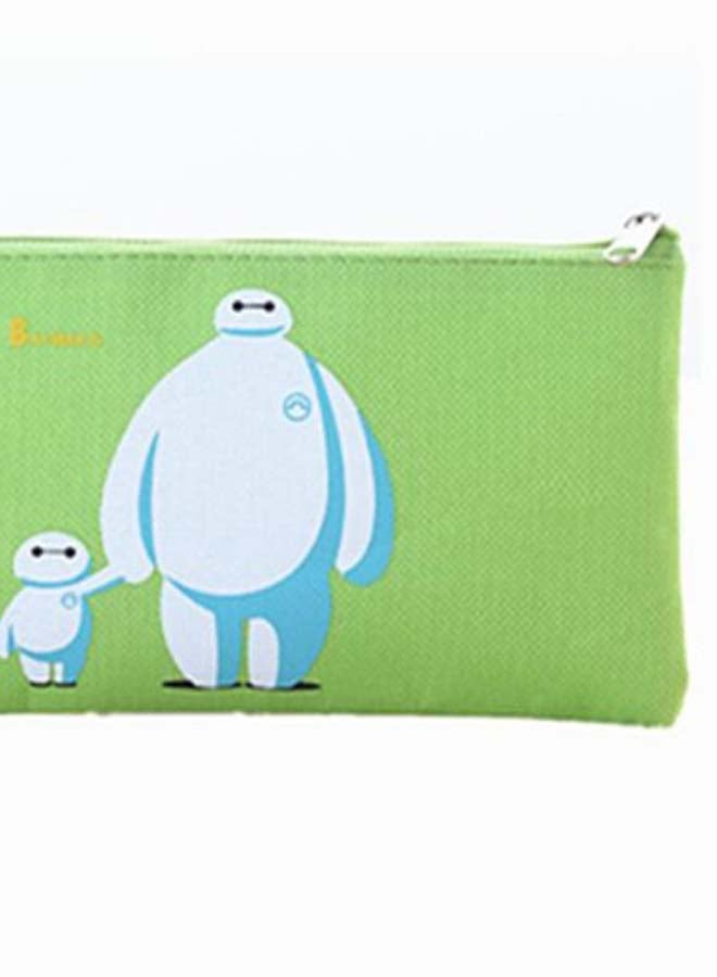 Baymax Printed Pencil Case Green/White - Image 2