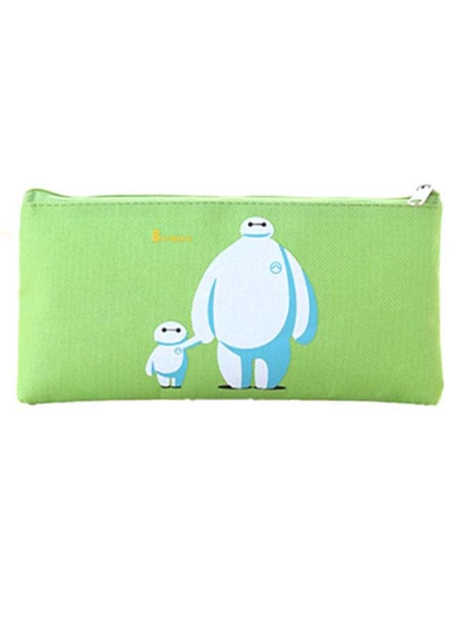 Baymax Printed Pencil Case Green/White - Image 1