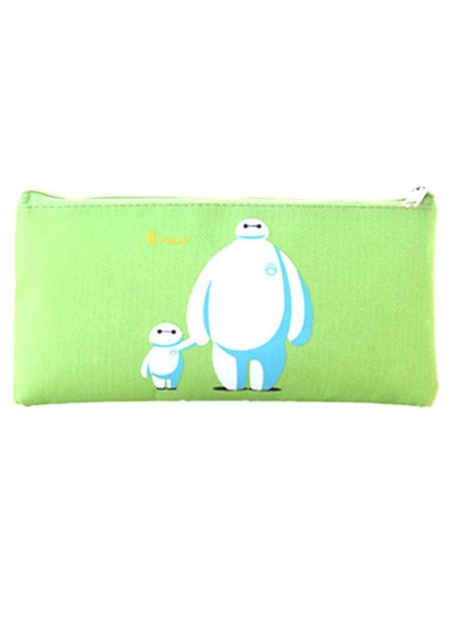 Baymax Printed Pencil Case Green/White - Image 1