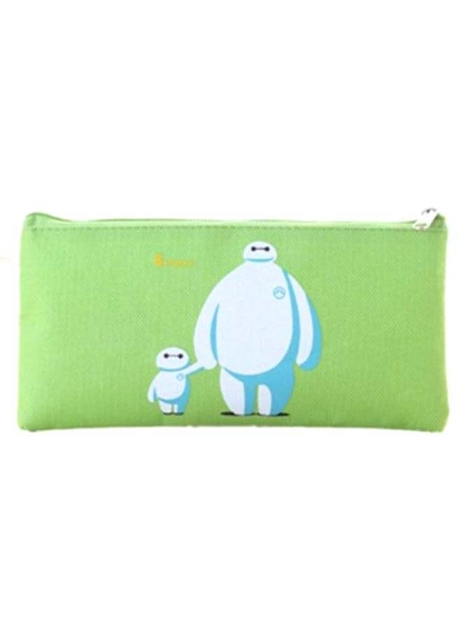 Baymax Printed Pencil Case Green/White - Image 1