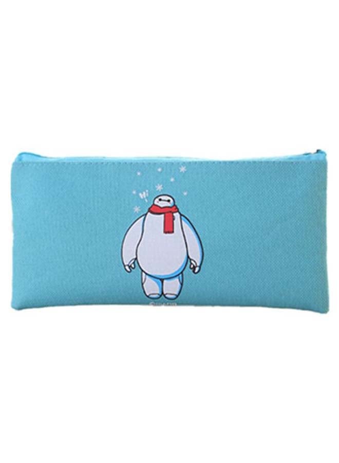 Baymax Printed Pencil Case Blue/White - Image 1
