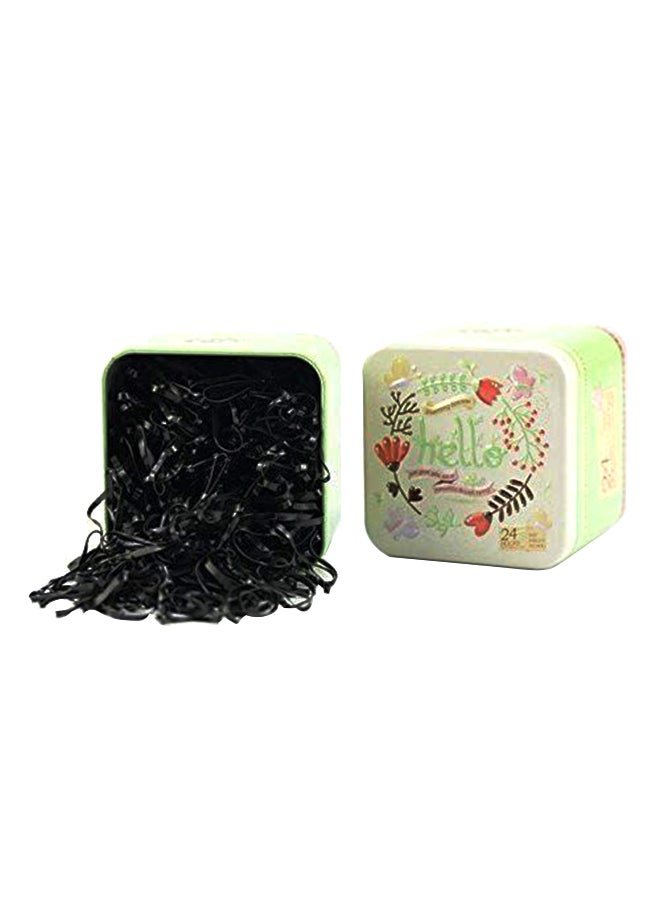 700-Piece Elastic Hair Band Set With Cute Box Black - Image 2
