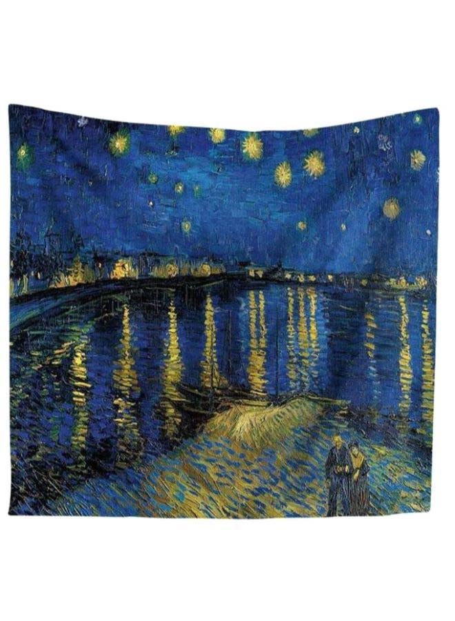 بساط حائط مزخرف بطبعة سماء مليئة بالنجوم أزرق/ أسود/ أصفر 150 x 130Ø³Ù†ØªÙŠÙ…ØªØ± - Image 1