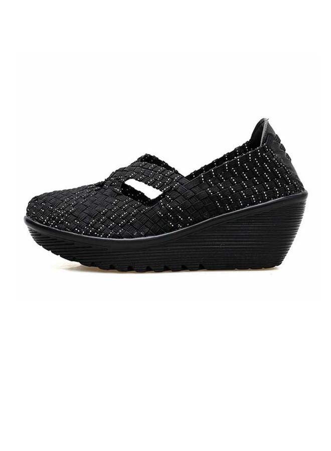 Beauenty Slip-On Closure Wedge Sandals Black  - Image 1