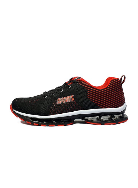 Lace-Up Closure Low Top Sneaker Red