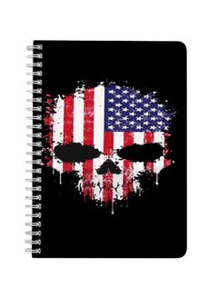 Skull A5 Spiral Notebook Multicolour