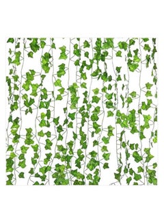 DRAMA HOME 10-Piece Decorative Artificial Garland Leaf Vine Set Green 10 x 83inch  - Image 1